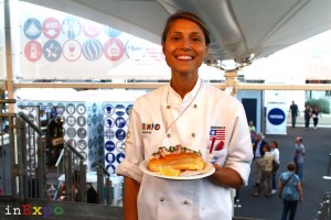 Rose Aluotto Chef Food Truck Nation USA Pavilion in Expo