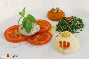 Selezione di Arabic Mezzeh ristorante omanita in Expo