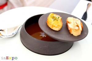 zuppa di pesce Café des Chefs in Expo