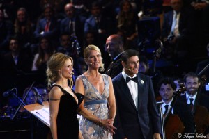 Bocelli and Zanetti night - Valeria Mazza con Michelle Hunziker e Javier Zanetti